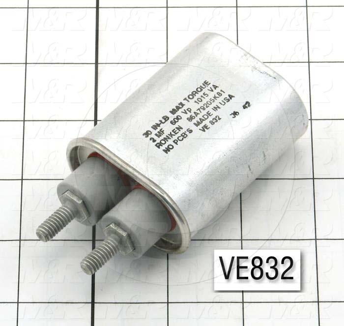 Capacitor, 2MFD, 600VAC