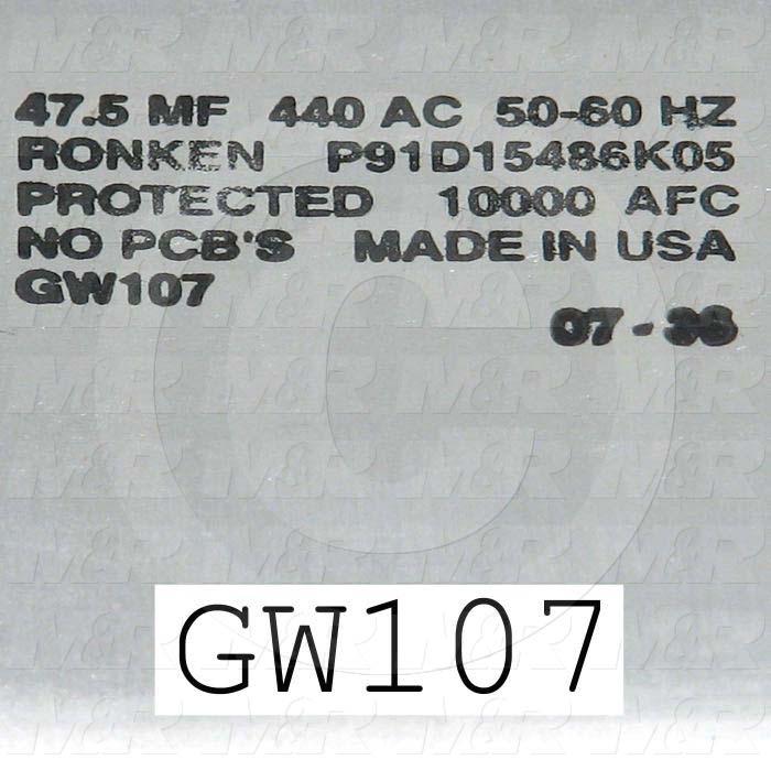 Capacitor, 47MFD, 440VAC