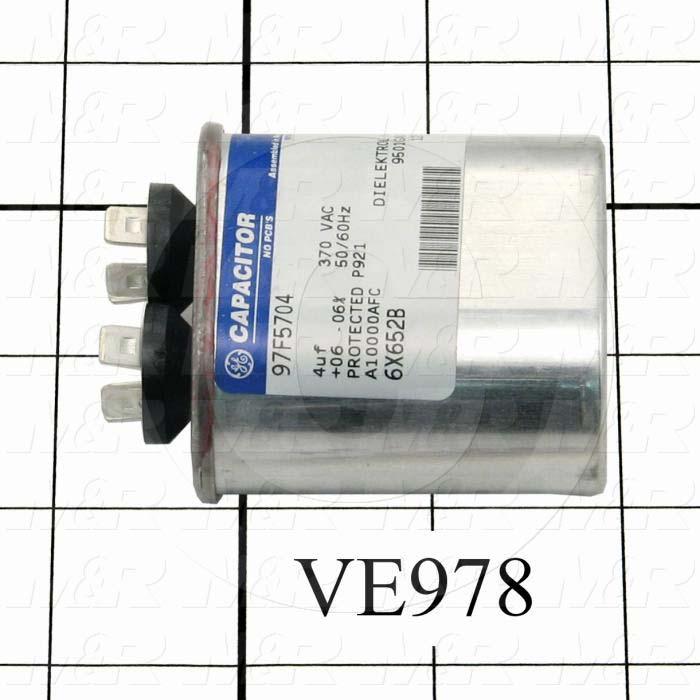 Capacitor, 4MFD, 370VAC