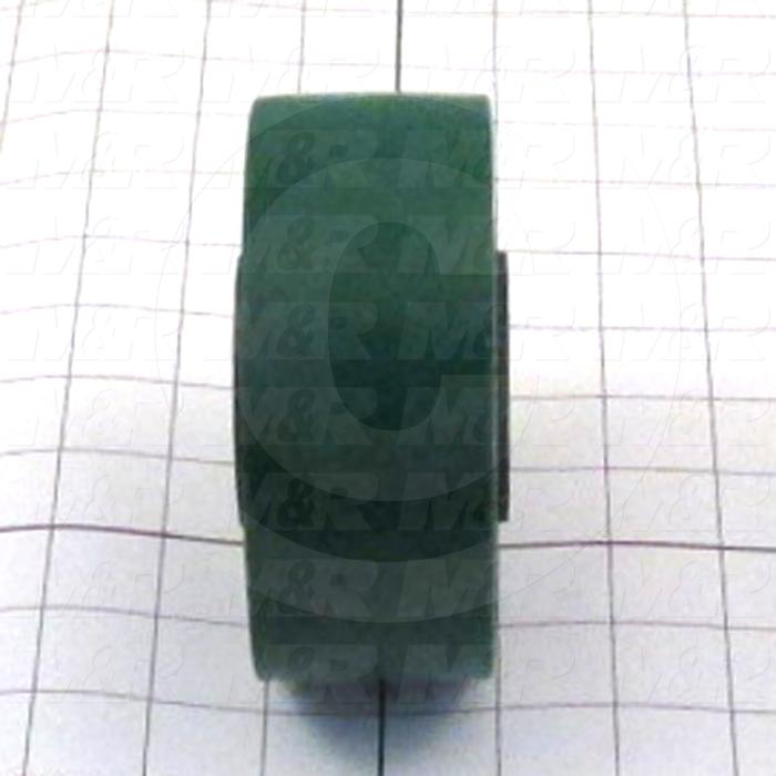 Casters and Wheels, Axle Mounting, 5.00 in. Wheel Diameter, 2.00" Wheel Width, 1.00" Roller Bearing, Polyurethane Wheel Material
