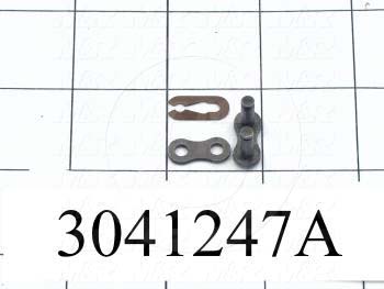 Chain Accessories, Connecting Link CON, ANSI 35 Chain Standard, Single Strand, Steel Material