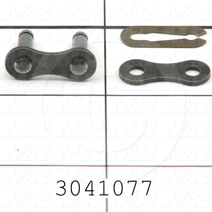 Chain Accessories, Connecting Link CON, ANSI 41 Chain Standard, Single Strand, Steel Material
