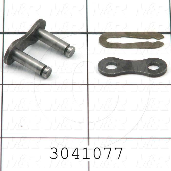 Chain Accessories, Connecting Link CON, ANSI 41 Chain Standard, Single Strand, Steel Material