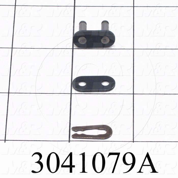 Chain Accessories, Connecting Link SF, ISO 06B Metric 35 Chain Standard, Single Strand, Steel Material