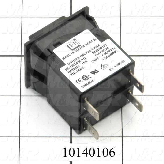 Circuit Breaker, 10A, 120/240VAC, Slow Trip