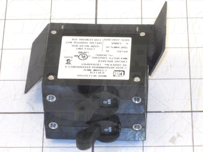 Circuit Breaker, 2 Poles, 20A, UL 489