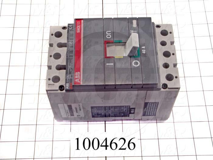 Circuit Breaker, 3 Poles, 40A, 600VAC