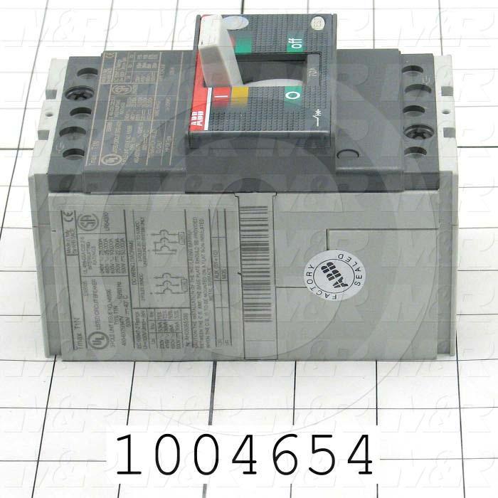 Circuit Breaker, 3 Poles, 70A, 480VAC