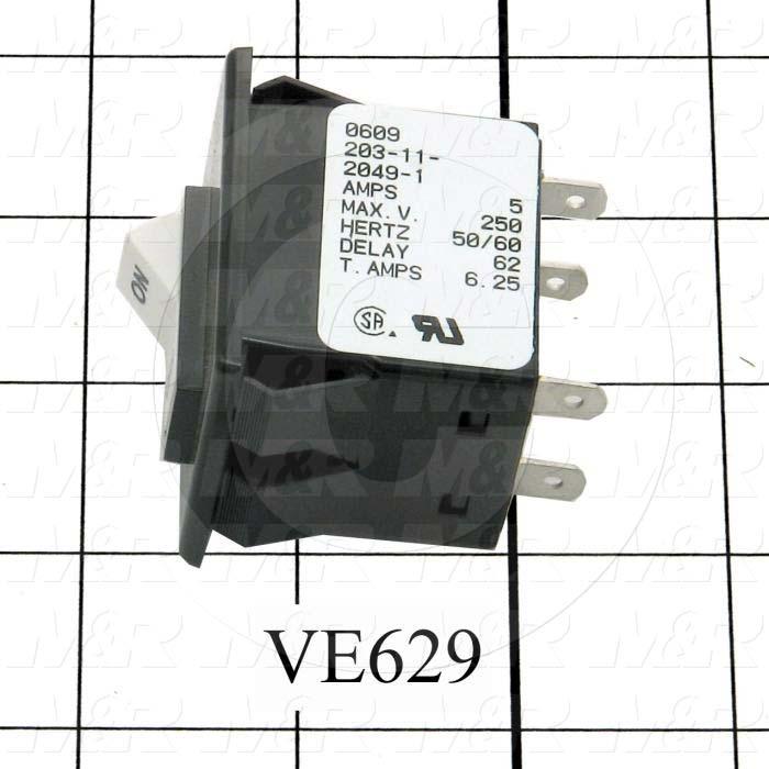 Circuit Breaker, 5A, 240VAC