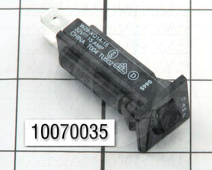 Circuit Breaker, Thermal, 1 Pole, 15A