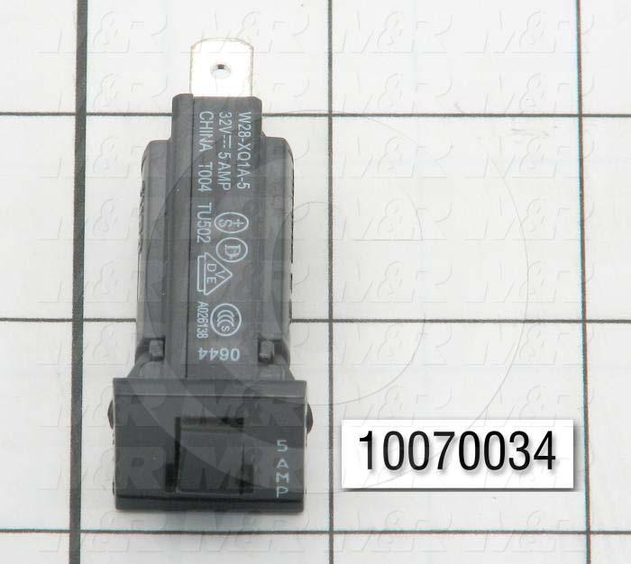 Circuit Breaker, Thermal, 1 Pole, 5A