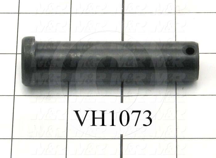 Clevis Pin, 0.75" Diameter, 3.00" Length, Steel Material, Black Oxide Finish, 1 Gal. Notes