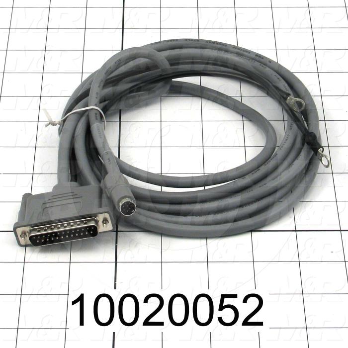 Communication Cable, 3m, DB25, To Mini-Din8