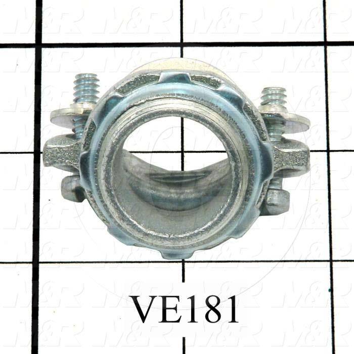 Conduit Fitting, Multiconductor Building Cable Connector, 1/2"