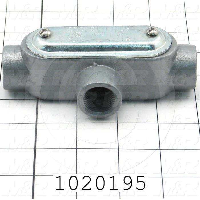 Conduit Fitting, Outlet, Type T, Threaded, 1/2"
