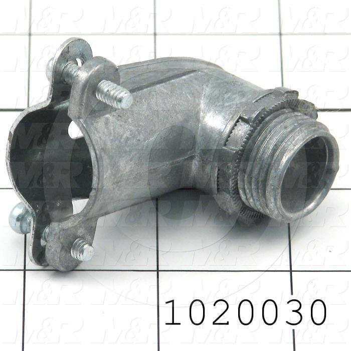 Connector, 90 Degree Angle, TWISTLOCK Terminal, 1/2", 400VAC, 15A