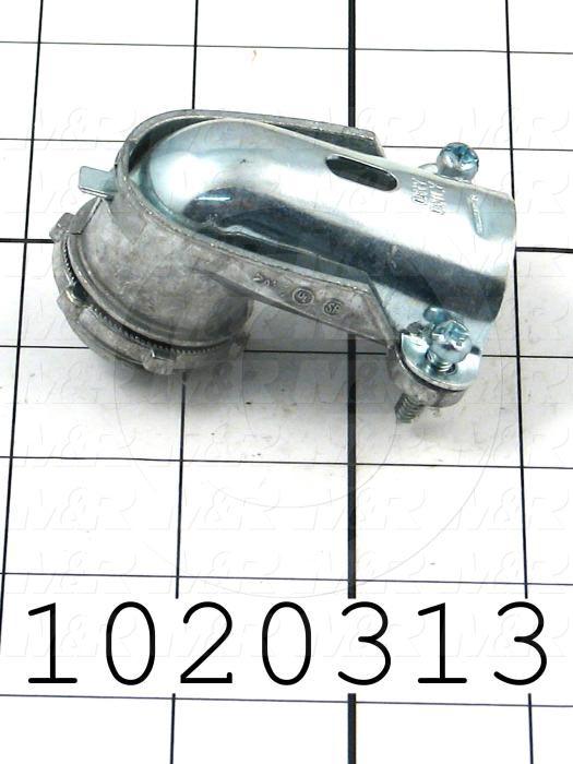 Connector, 90 Degree Angle, TWISTLOCK Terminal, 3/4"