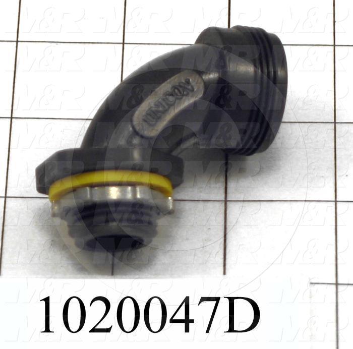 Connector, 90 Degree Angle, TWISTLOCK Terminal, 3/8-1/2"NPT, 400VAC, 15A
