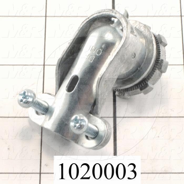 Connector, 90 Degree Angle, TWISTLOCK Terminal, 3/8"