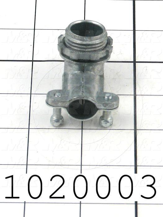 Connector, 90 Degree Angle, TWISTLOCK Terminal, 3/8"