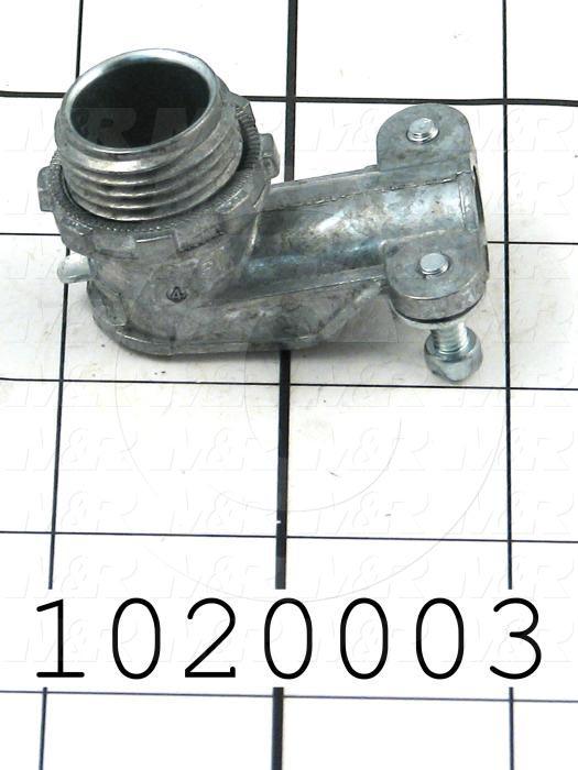 Connector, 90 Degree Angle, TWISTLOCK Terminal, 3/8"