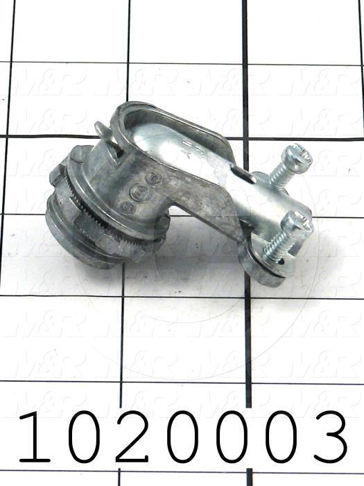 Connector, 90 Degree Angle, TWISTLOCK Terminal, 3/8"