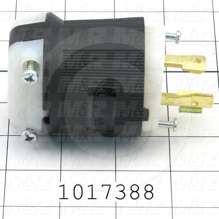 Connector for Power, Insulgrip Plug, 3 Poles, 4 Wires, 600V, 3 Phase, 30A, NEMA L17-30P