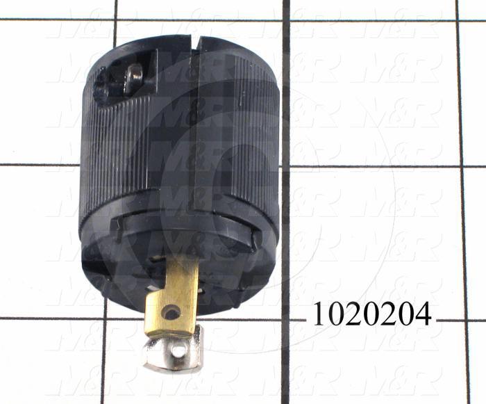 Connector for Power, Receptacle, 2 Poles, 3 Wires, 125V, 15A