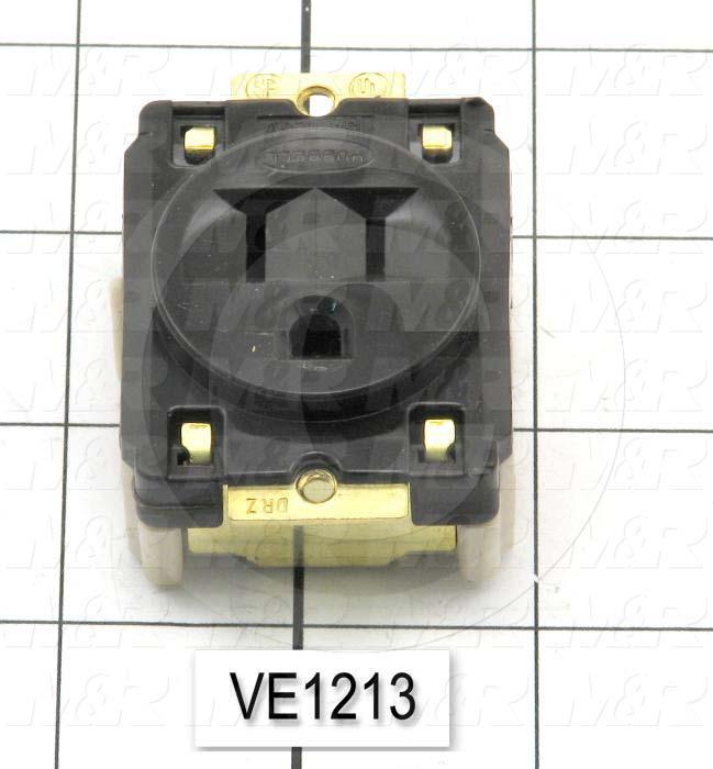 Connector for Power, Receptacle, 3 Poles, 120V
