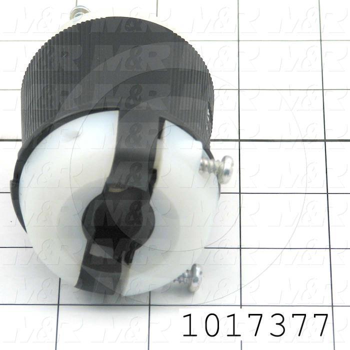 Connector for Power, Twist lock, Male Plug, Insulgrip, 4 Poles, 5 Wires, 277/480VAC, 3 Phase, 30A