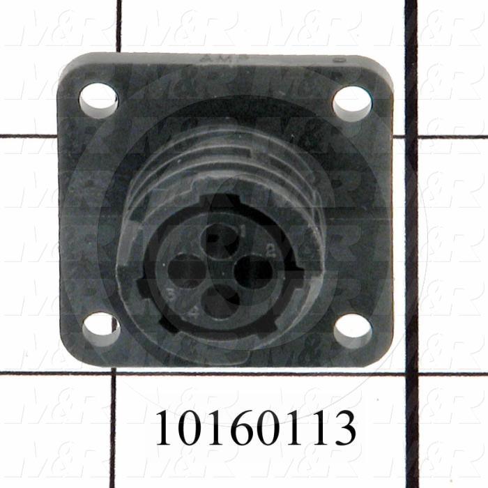 Connector, HARAX, Female, 4-Contact, TWISTLOCK Terminal, 5.08MM, 400VAC, 15A