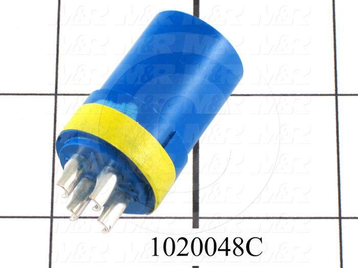 Connector, HARAX, Female, 4-Socket, TWISTLOCK Terminal, 5.08MM