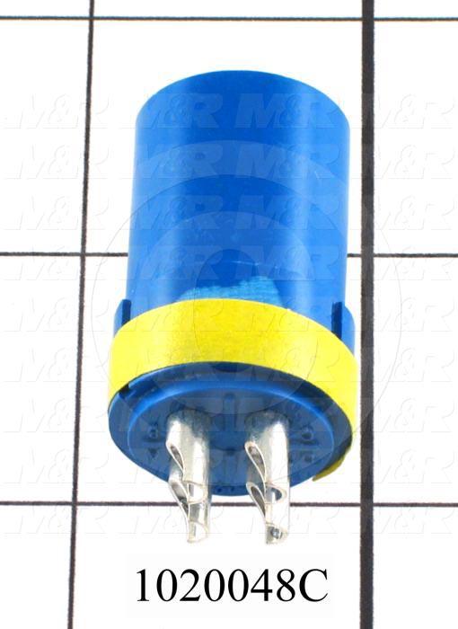 Connector, HARAX, Female, 4-Socket, TWISTLOCK Terminal, 5.08MM