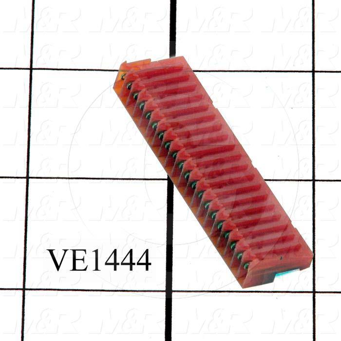 Connector, HARAX, Female Socket, 20-Contact, TWISTLOCK Terminal, 5.08MM, 400VAC, 15A