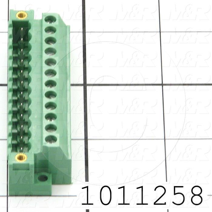 Connector, Header Mini-Din, Male, 12-Contact, TWISTLOCK Terminal, 5.08MM, 400VAC, 15A