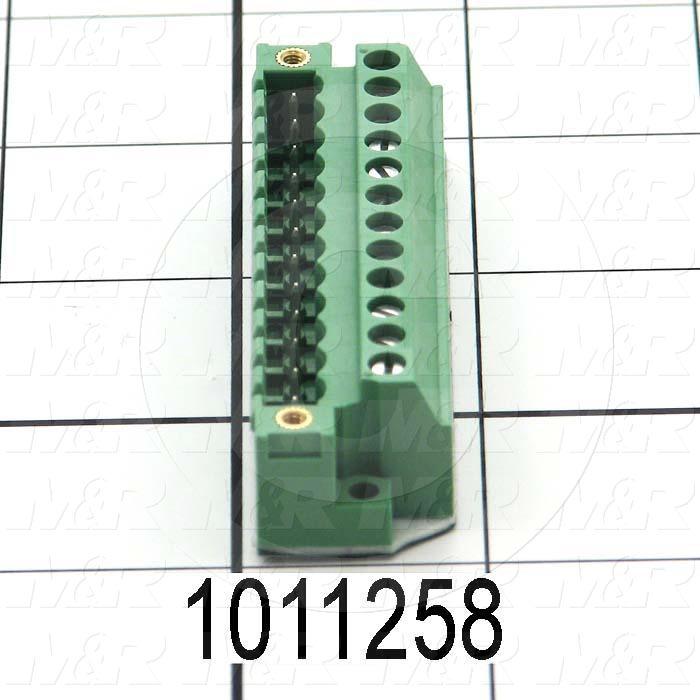 Connector, Header Mini-Din, Male, 12-Contact, TWISTLOCK Terminal, 5.08MM, 400VAC, 15A