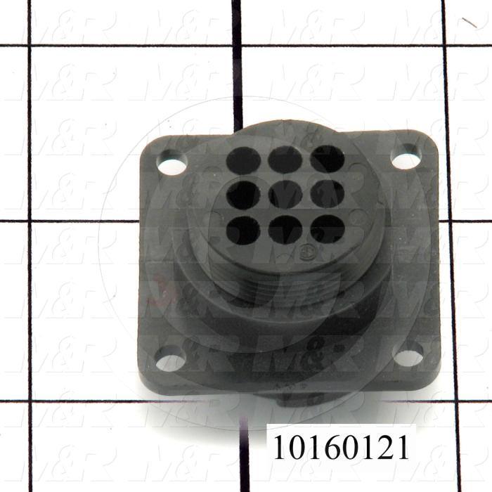 Connector, Male, 9-Pin, Size 17