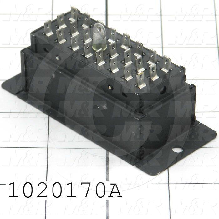 Connector, Panel Mount, Female, 24-Pin, TWISTLOCK Terminal, 5.08MM, 400VAC, 15A