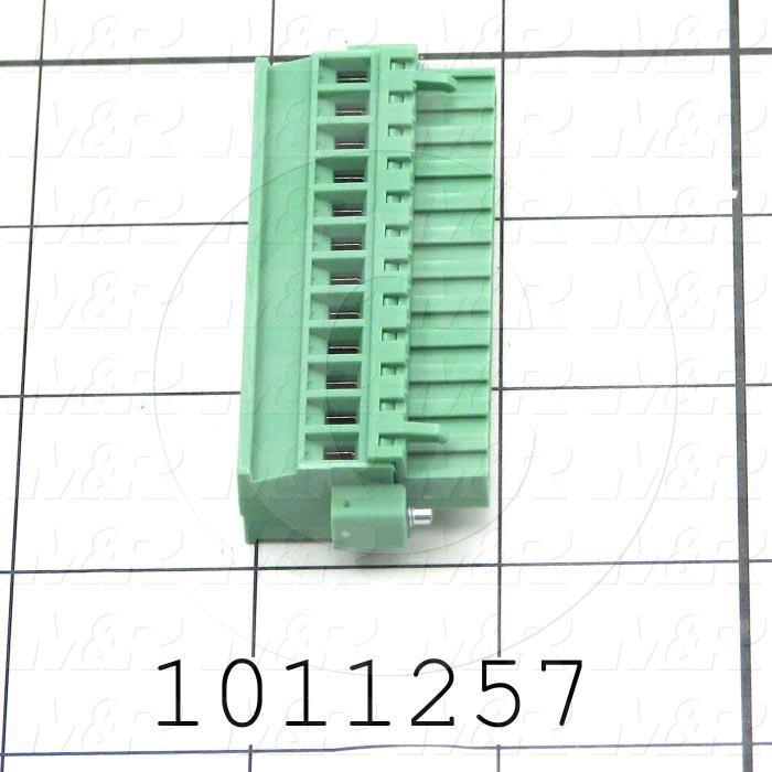 Connector, Plug, Female, 12-Contact, Screw Terminal, 5.08MM, 250V, 12A