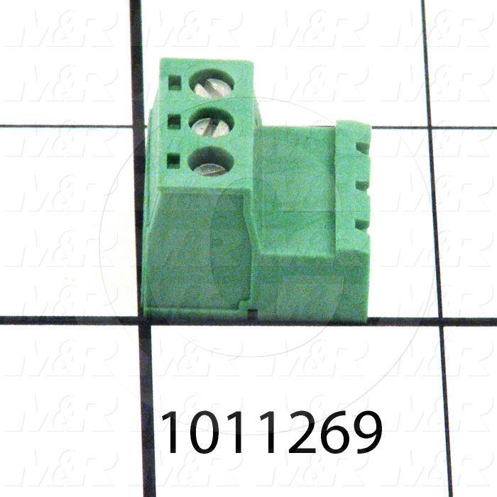 Connector, Plug, Female, 3-Socket, TWISTLOCK Terminal, 5.08MM, 400VAC, 15A