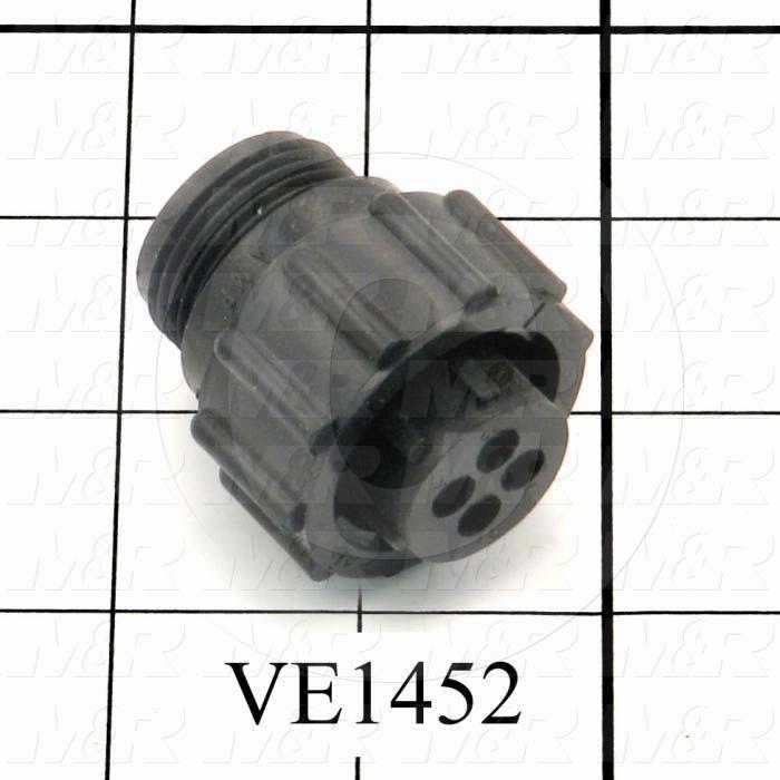 Connector, Plug, Female, 4-Position, TWISTLOCK Terminal, 5.08MM, 400VAC, 15A