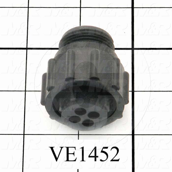 Connector, Plug, Female, 4-Position, TWISTLOCK Terminal, 5.08MM, 400VAC, 15A