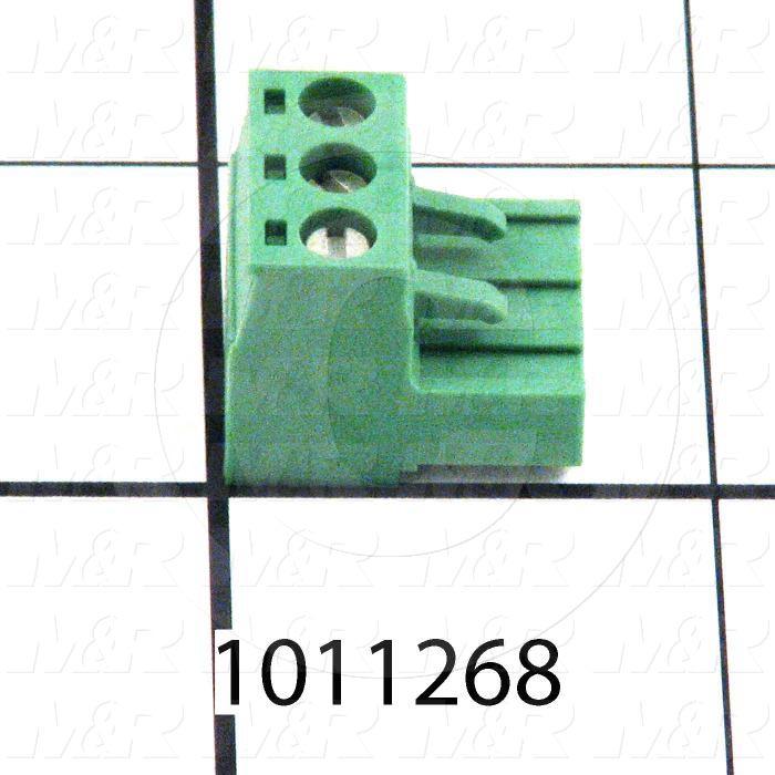 Connector, Plug, Male, 3-Pin, TWISTLOCK Terminal, 5.08MM, 400VAC, 15A