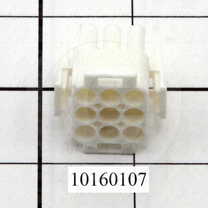 Connector, Plug Matrix, 9-Pin, TWISTLOCK Terminal, 5.08MM, 400VAC, 15A