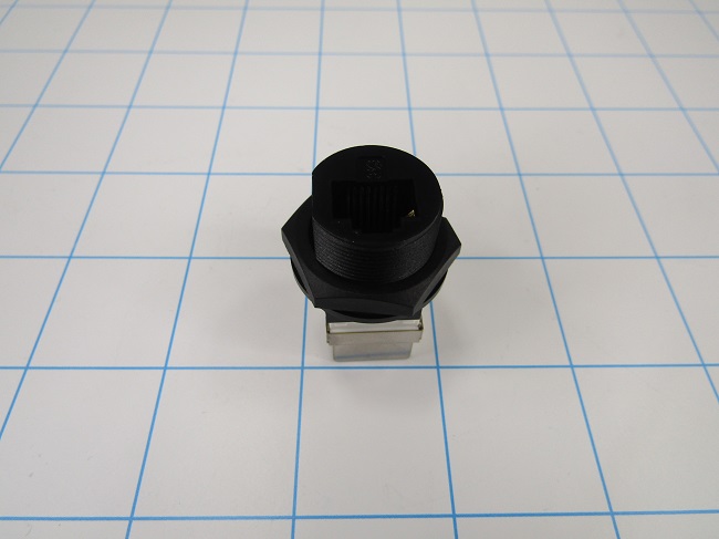 Connector, RJ45, Female/Female, Panel Mount Terminal