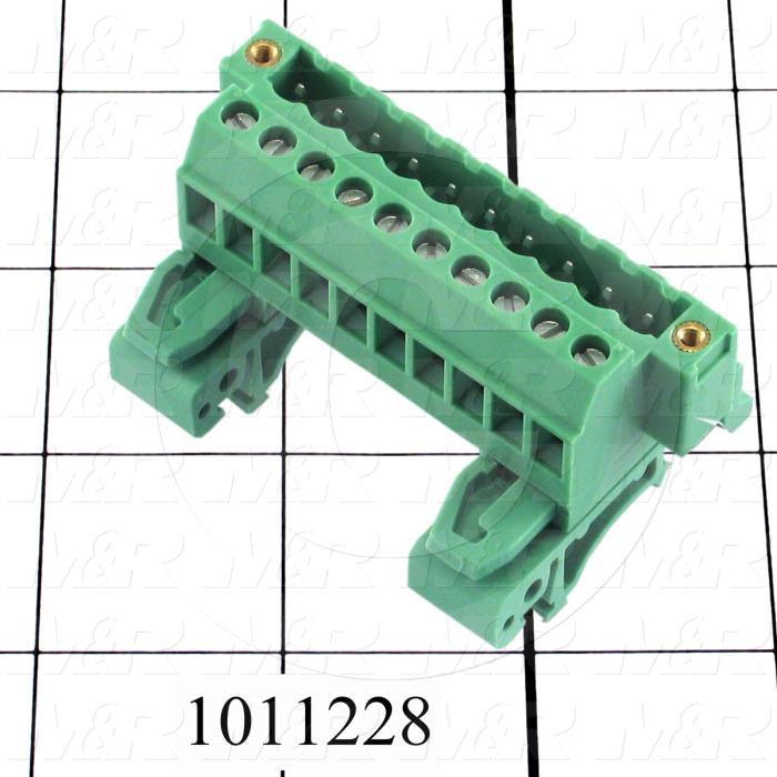 Connector, Socket, Male, 10-Pin, TWISTLOCK Terminal, 5.08MM, 250V, 12A