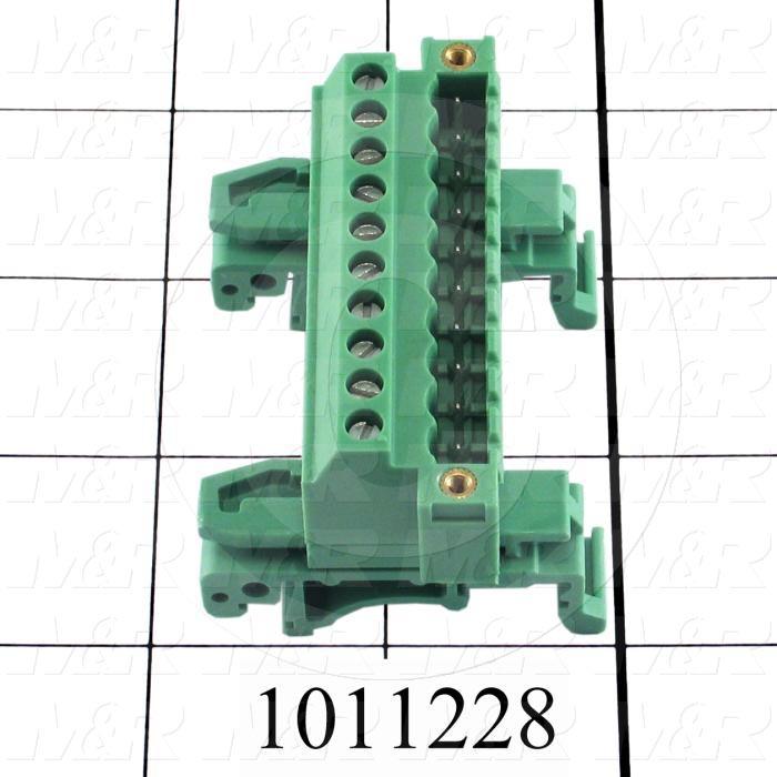 Connector, Socket, Male, 10-Pin, TWISTLOCK Terminal, 5.08MM, 250V, 12A