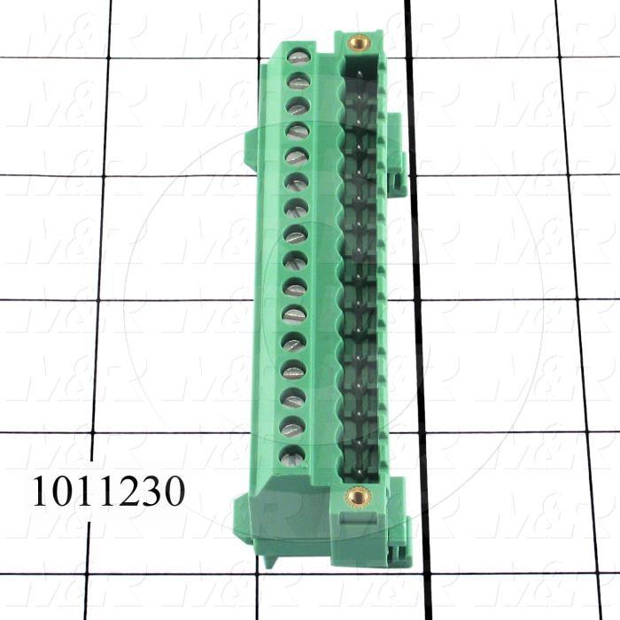 Connector, Socket, Male, 16-Pin, TWISTLOCK Terminal, 5.08MM, 250V, 12A