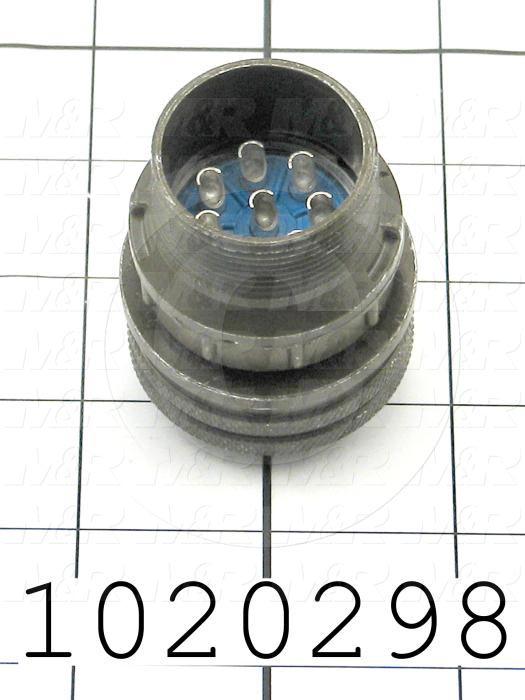 Connector, Straight, Female Socket, 8-Pin, TWISTLOCK Terminal, 5.08MM, 400VAC, 15A
