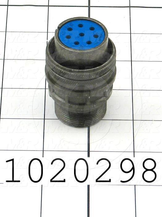 Connector, Straight, Female Socket, 8-Pin, TWISTLOCK Terminal, 5.08MM, 400VAC, 15A